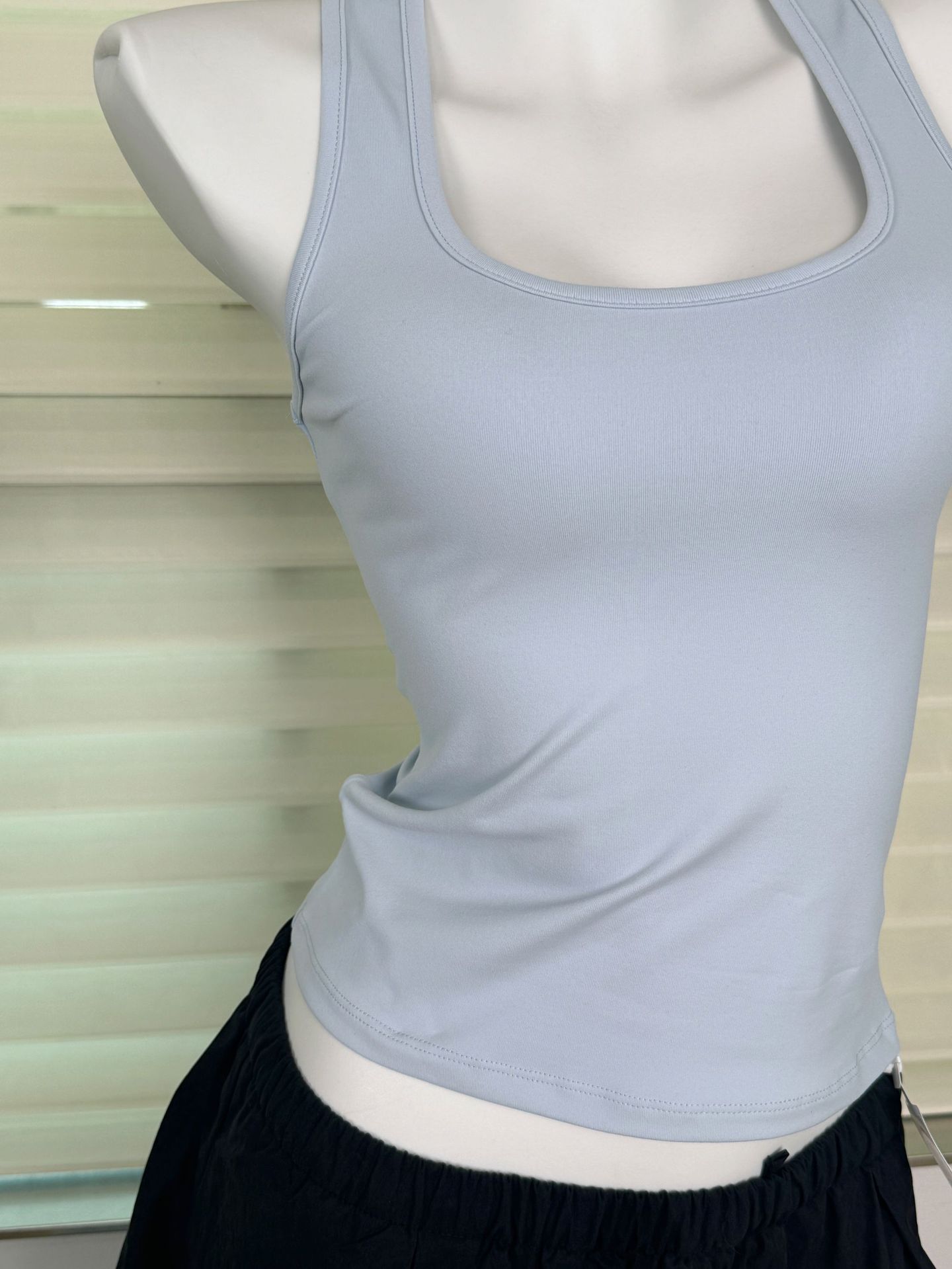 Women's Solid Color Slim Fit Racerback Tank Top
