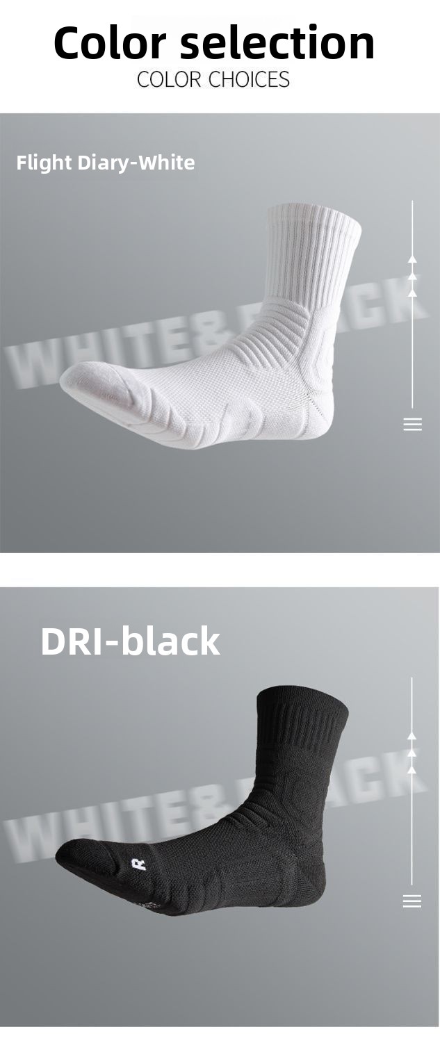 Extra Thick High Tube Mens Terry Cushioned Anti Slip Sports Socks