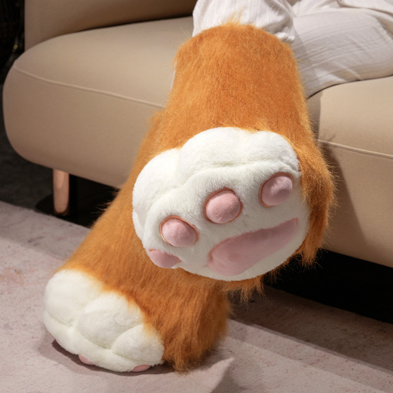 Kawaii Cat Paw Thickened Plush Winter Gloves and Wings Costume Accessories Set