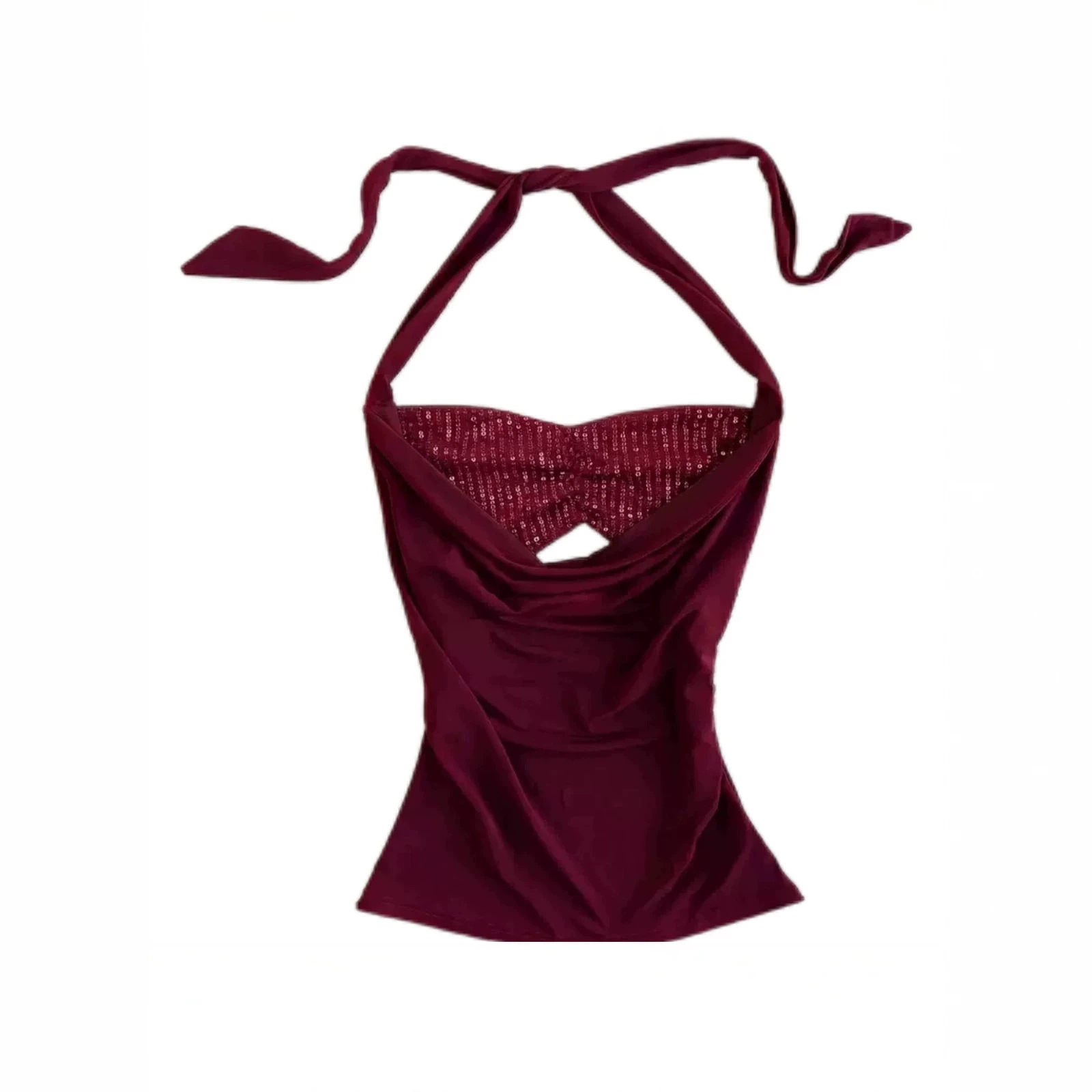 Women's Backless Halter Neck Top