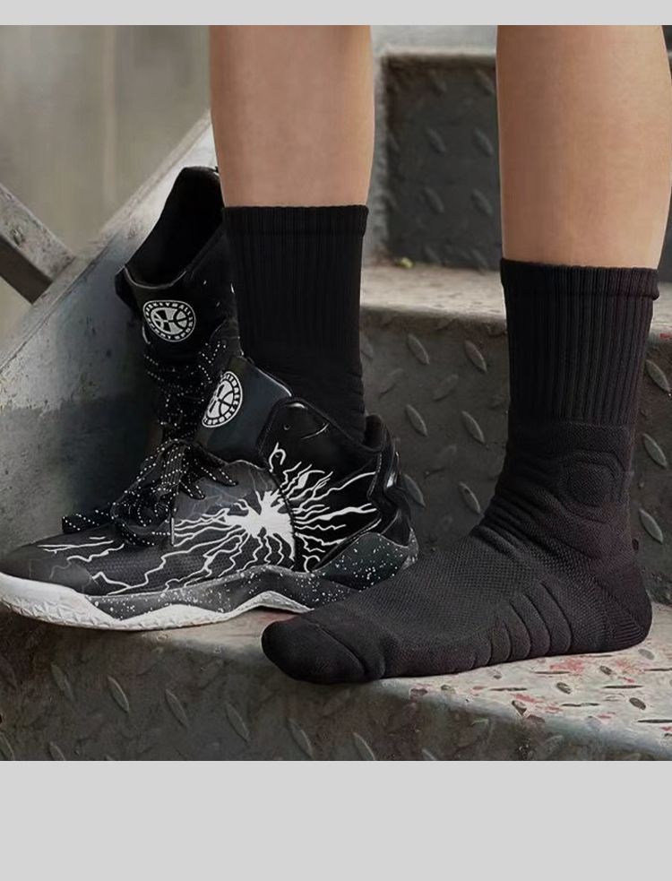 Extra Thick High Tube Mens Terry Cushioned Anti Slip Sports Socks