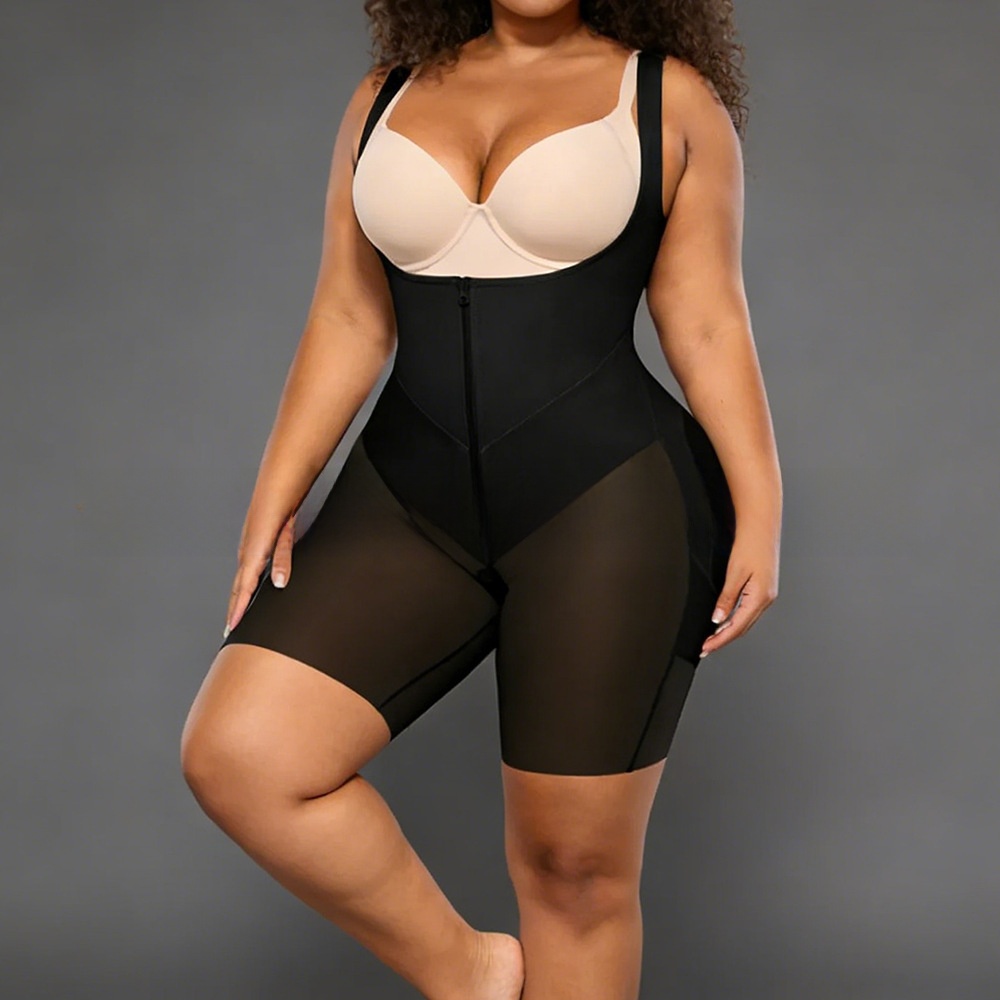 Women's Compression Shapewear Bodysuit with Adjustable Strap System