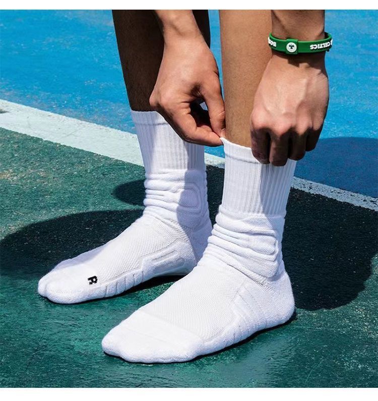 Extra Thick High Tube Mens Terry Cushioned Anti Slip Sports Socks