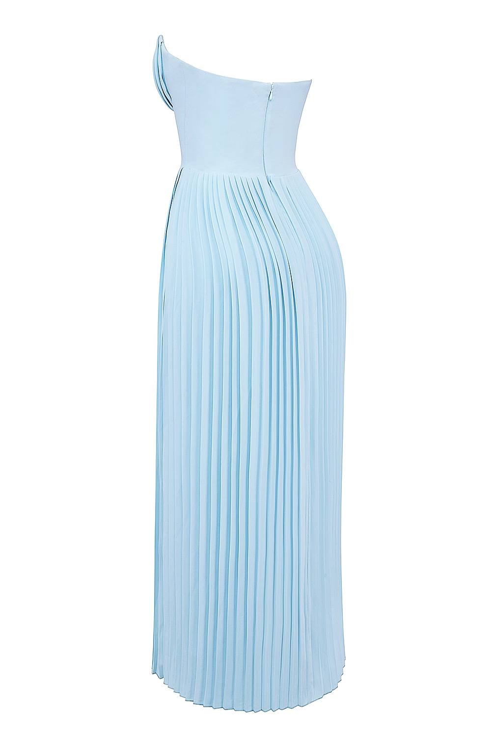 Off-Shoulder Backless Ruched High-Waist Long Dress