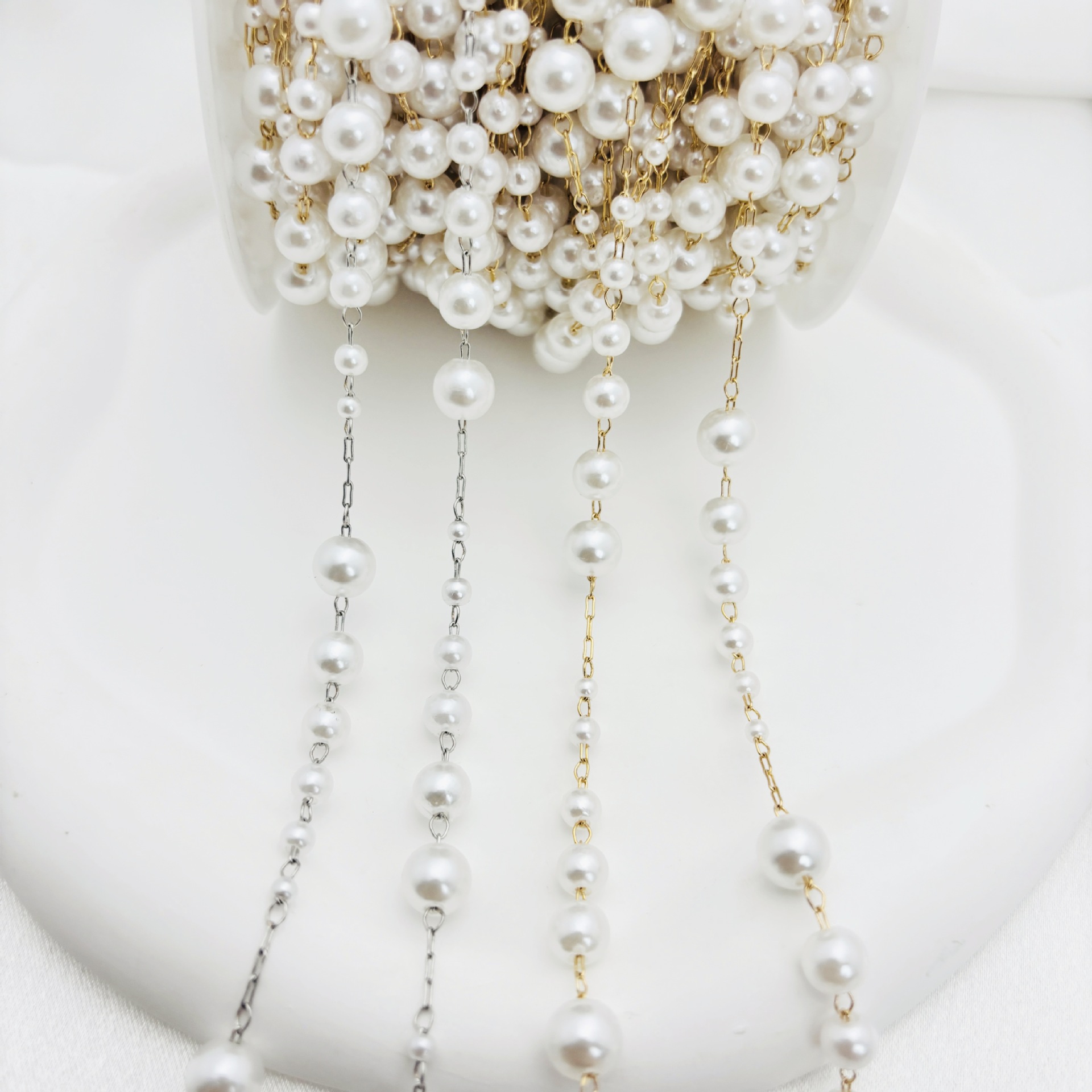 DIY Starry Pearl Chain Versatile Accessory for Earrings Hairpin and Eyeglass Chain