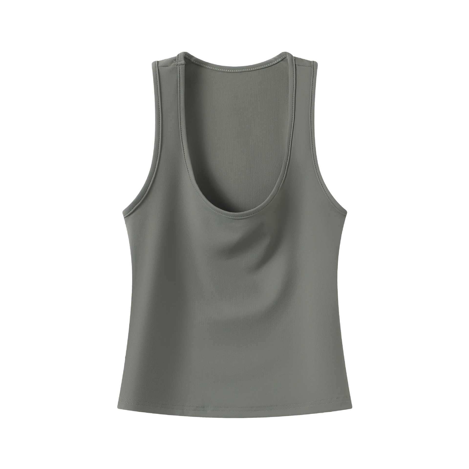 Women's Solid Color Slim Fit Racerback Tank Top