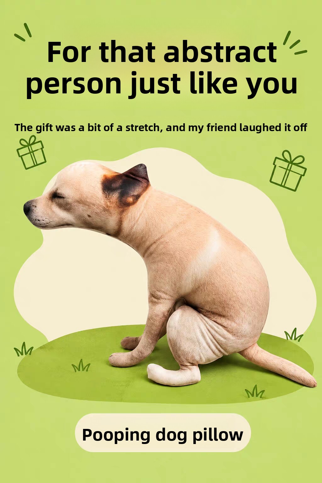 Funny Squeeze Animal Plush Pillow Cute Cat Dog Hugging Cushion Stress Relief Doll Toy