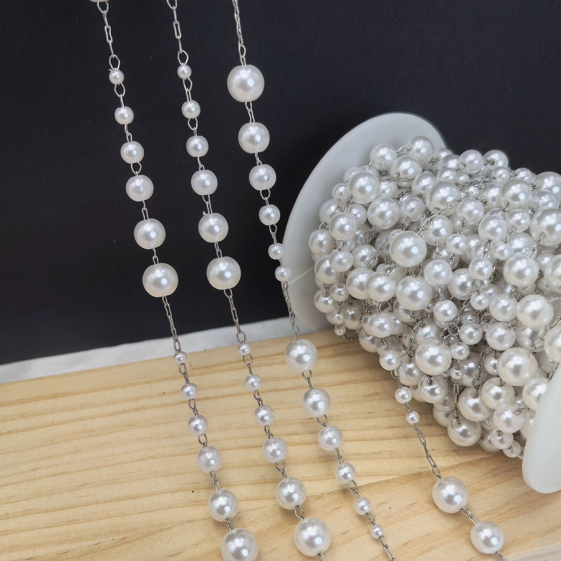 DIY Starry Pearl Chain Versatile Accessory for Earrings Hairpin and Eyeglass Chain