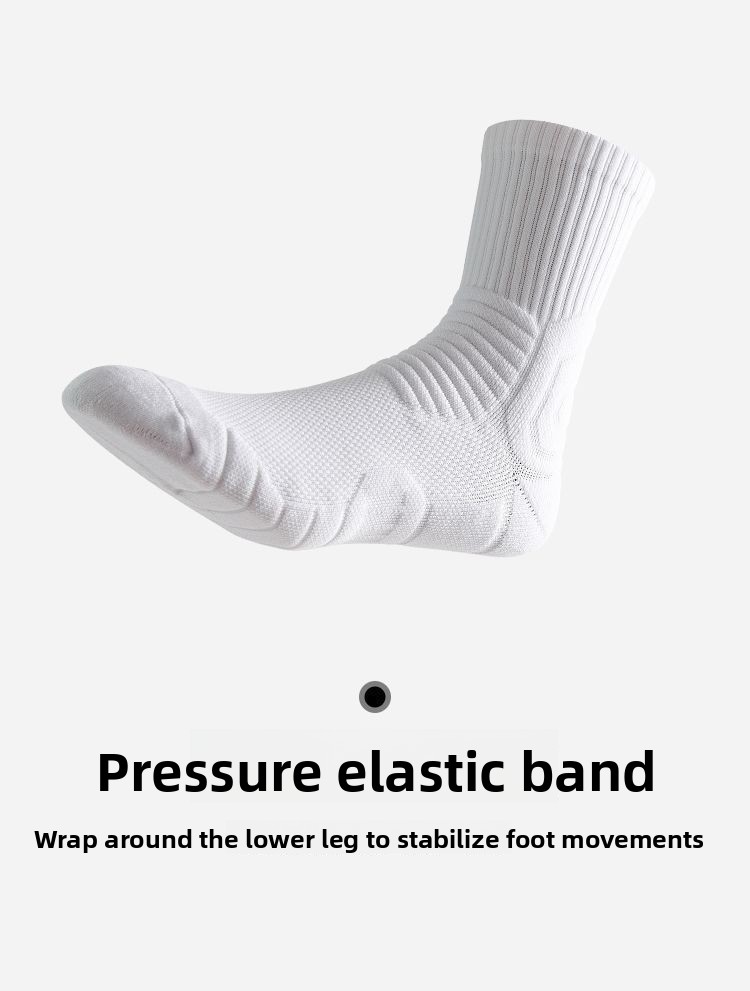 Extra Thick High Tube Mens Terry Cushioned Anti Slip Sports Socks