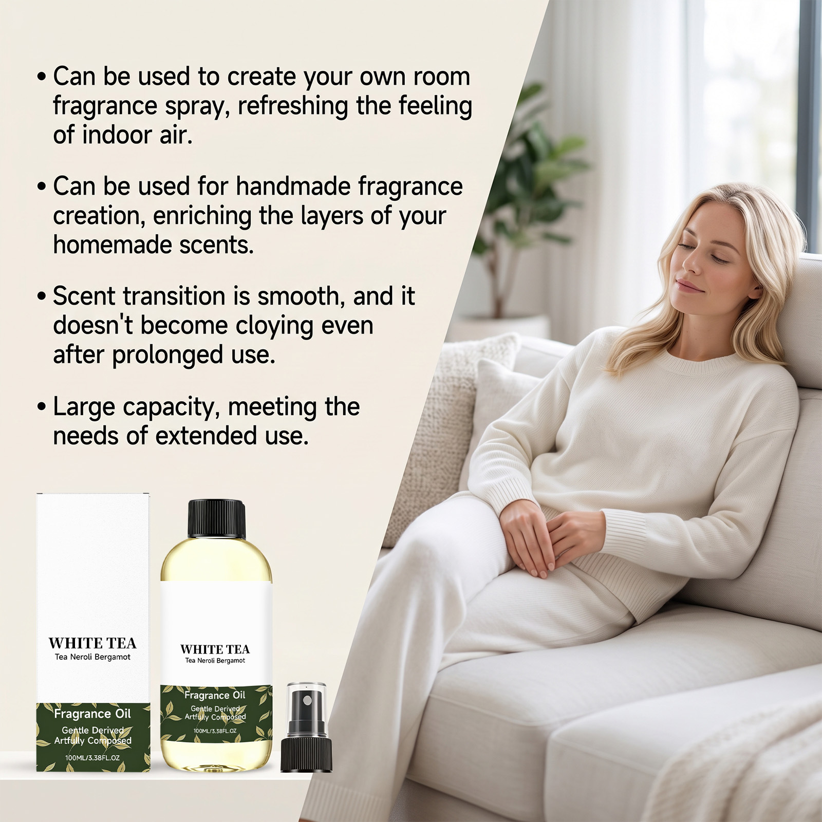 White Tea Aromatherapy Body Oil