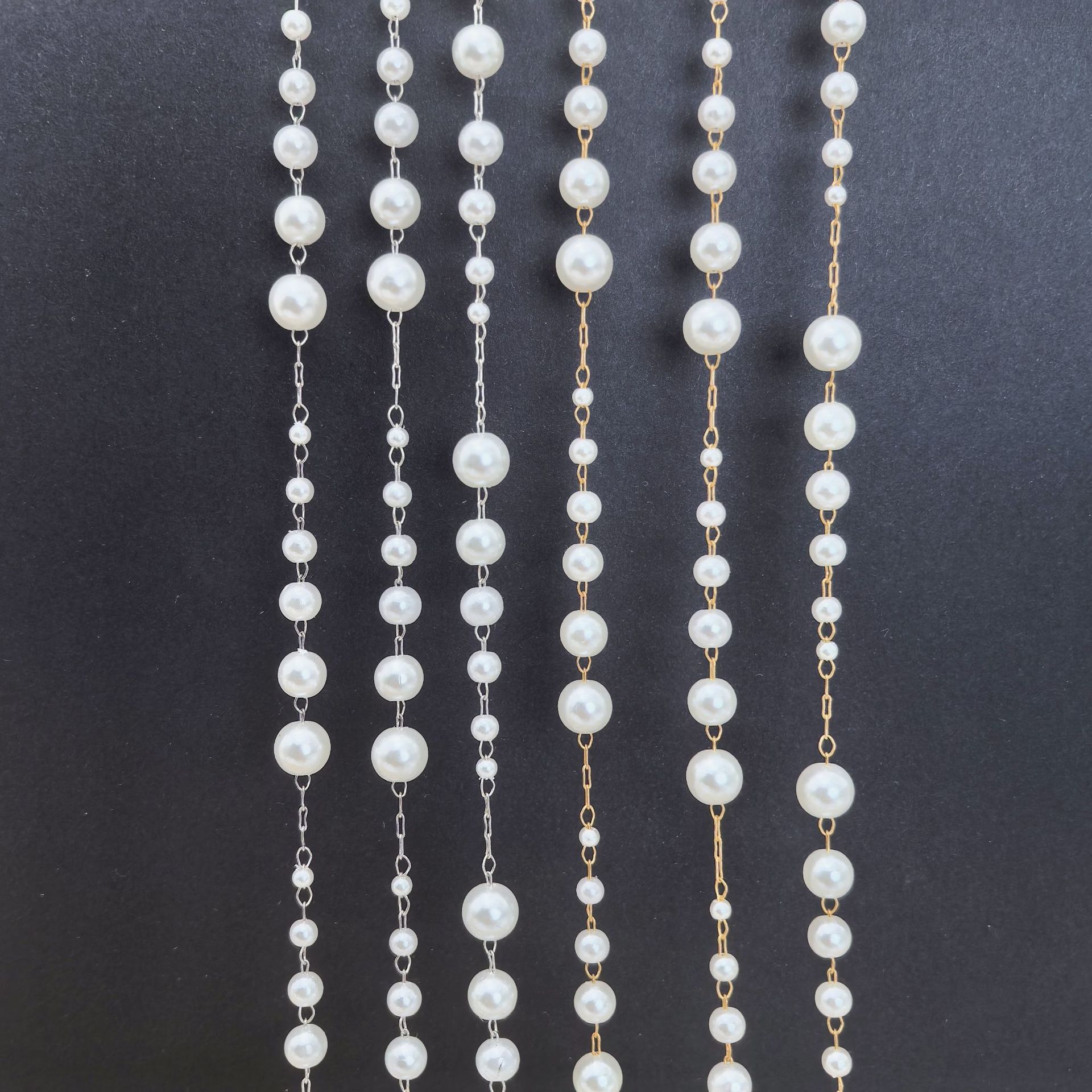 DIY Starry Pearl Chain Versatile Accessory for Earrings Hairpin and Eyeglass Chain