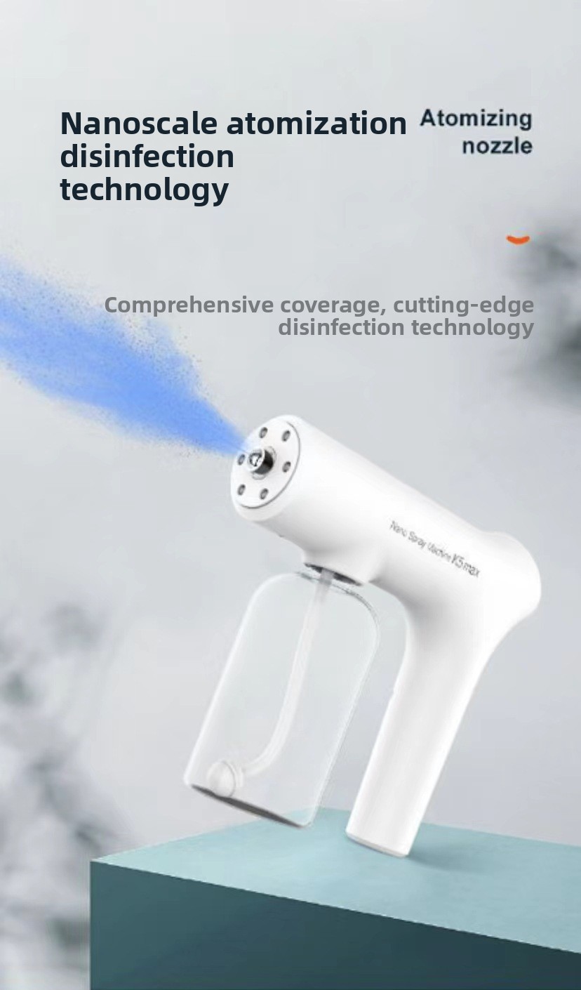K5max Portable Wireless Nano Blue Light Pet Deodorization Atomizer Spray Gun