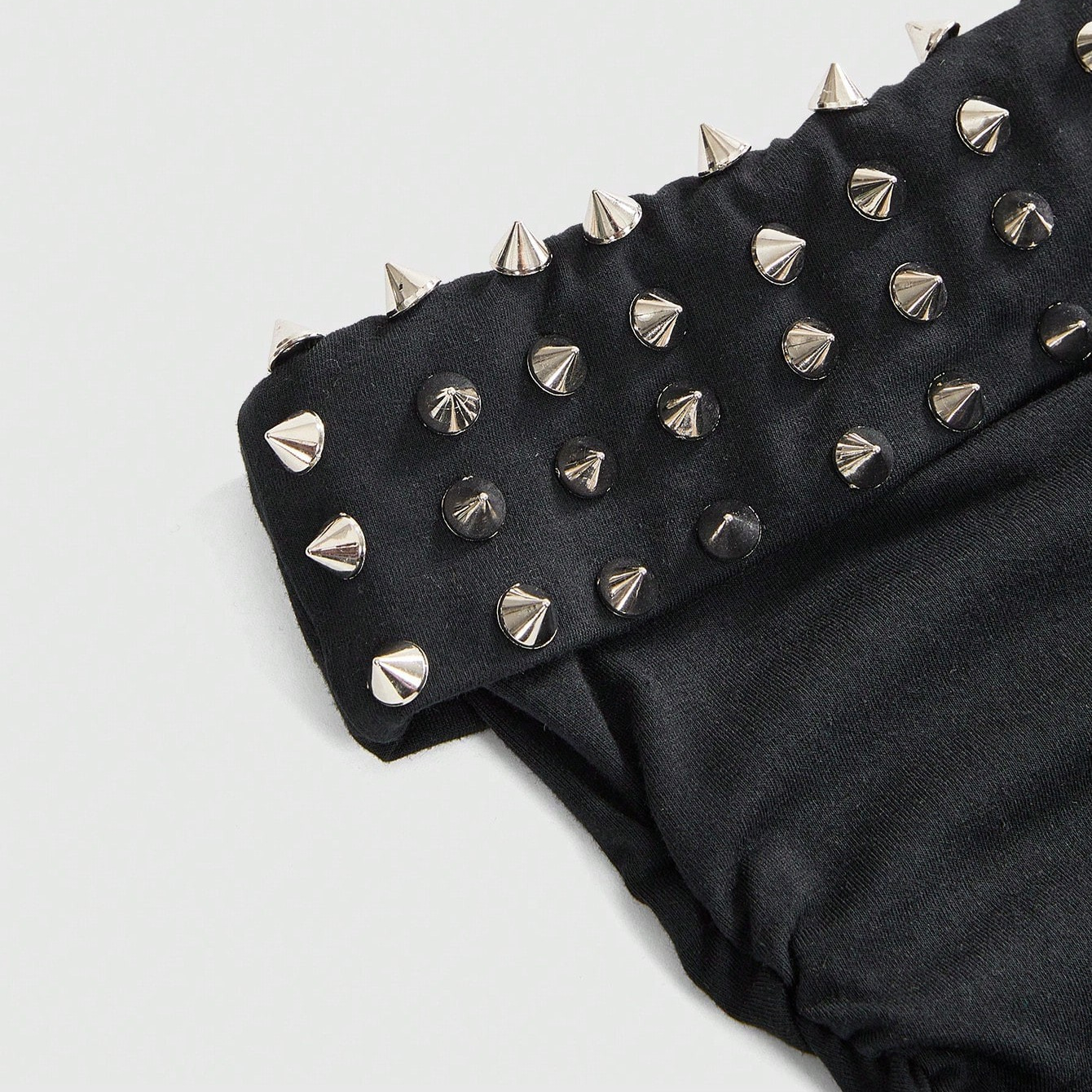 Women's Punk Rivet Lace-Up Halter Tank Top with Letter Print