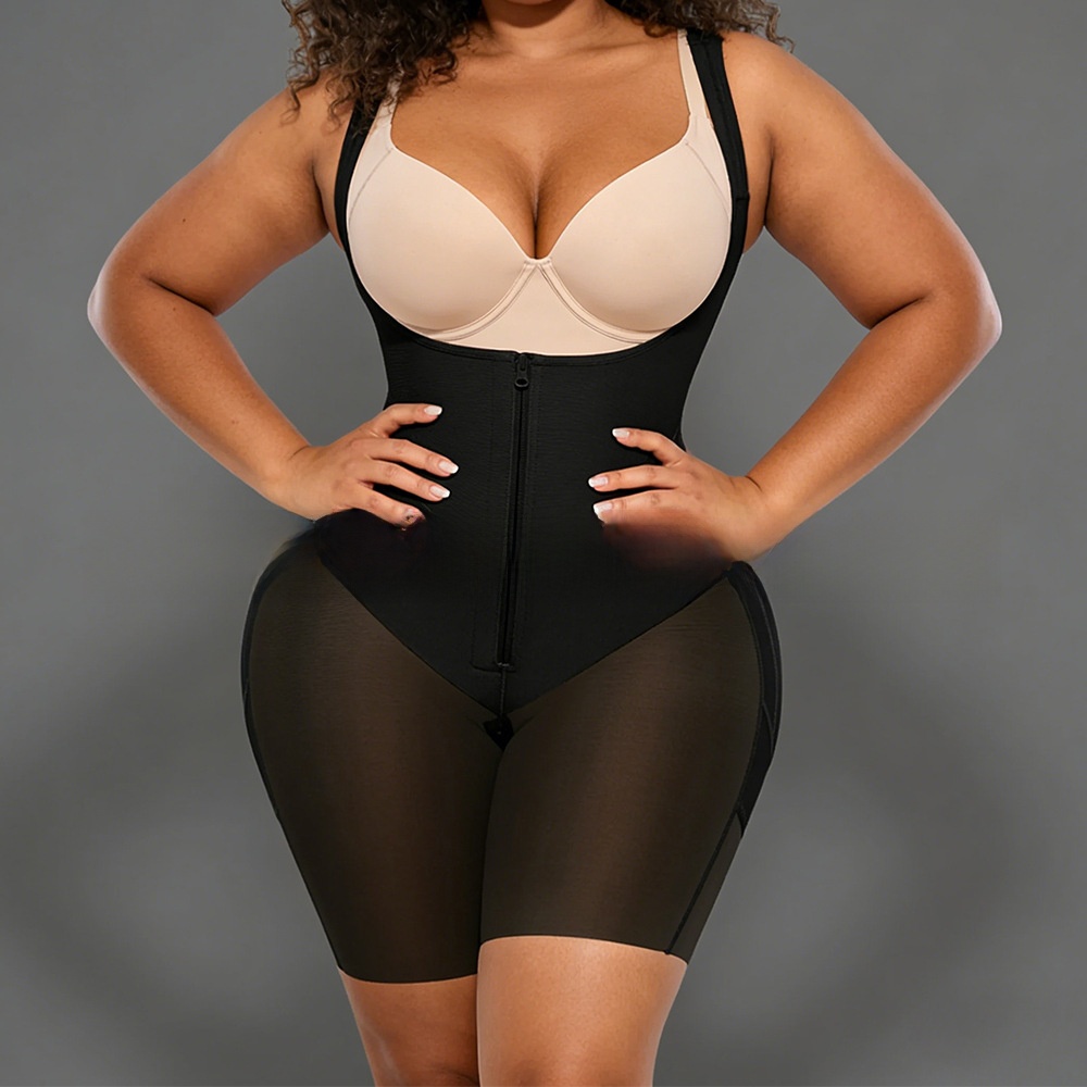 Women's Compression Shapewear Bodysuit with Adjustable Strap System