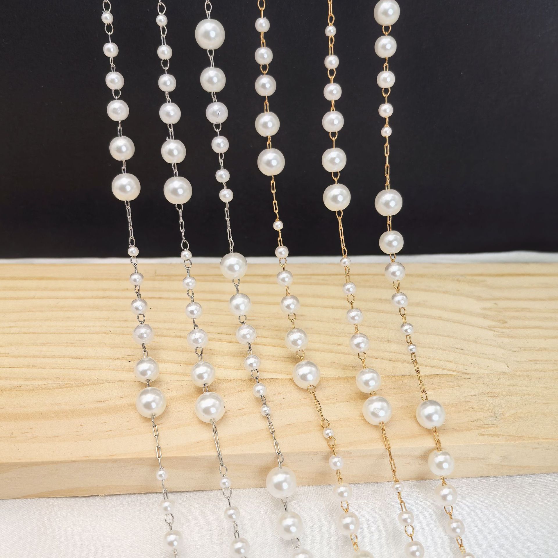 DIY Starry Pearl Chain Versatile Accessory for Earrings Hairpin and Eyeglass Chain