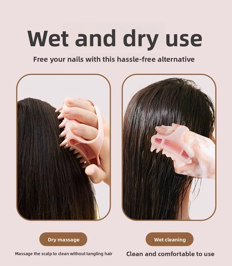 Hair-washing massage comb