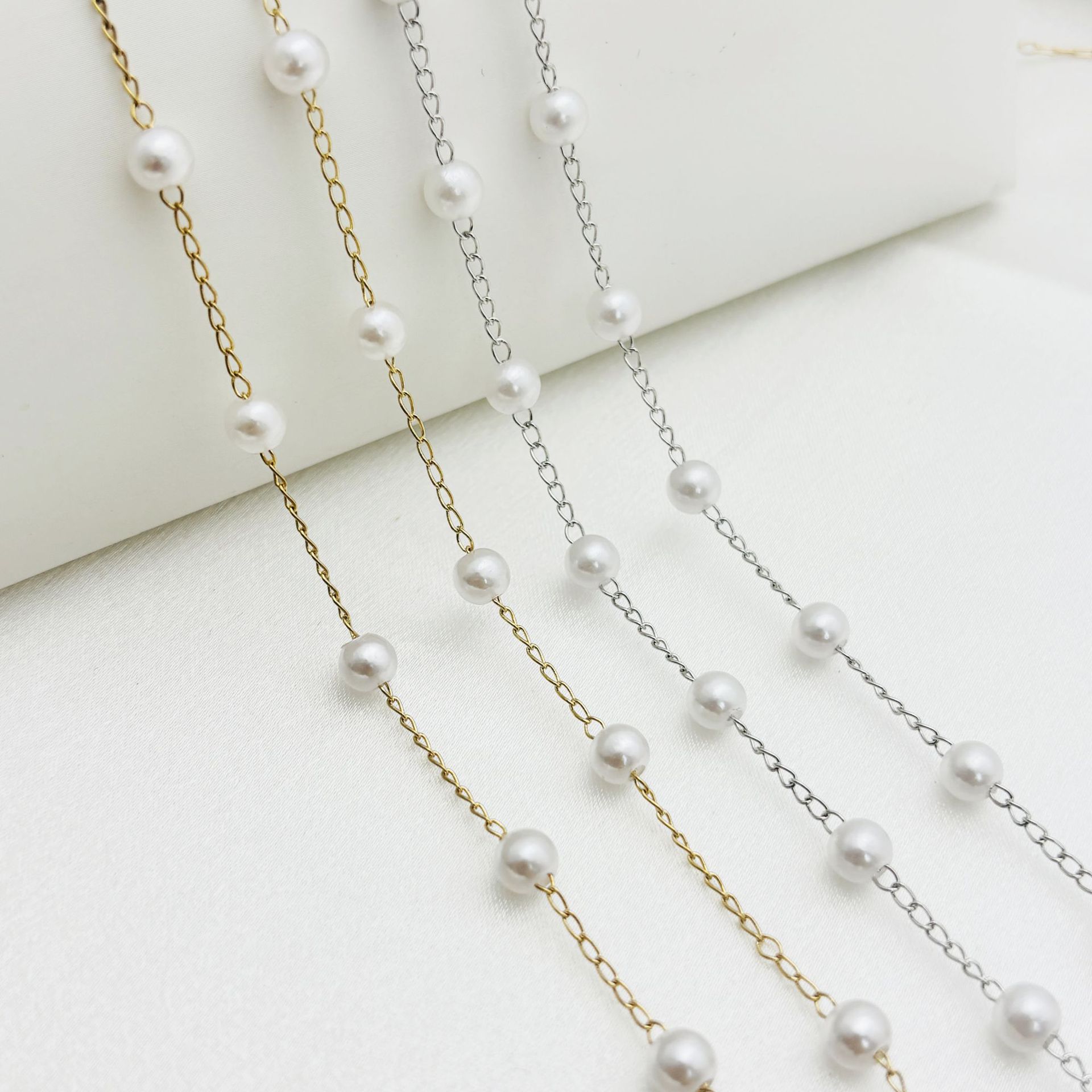 DIY Starry Pearl Chain Versatile Accessory for Earrings Hairpin and Eyeglass Chain