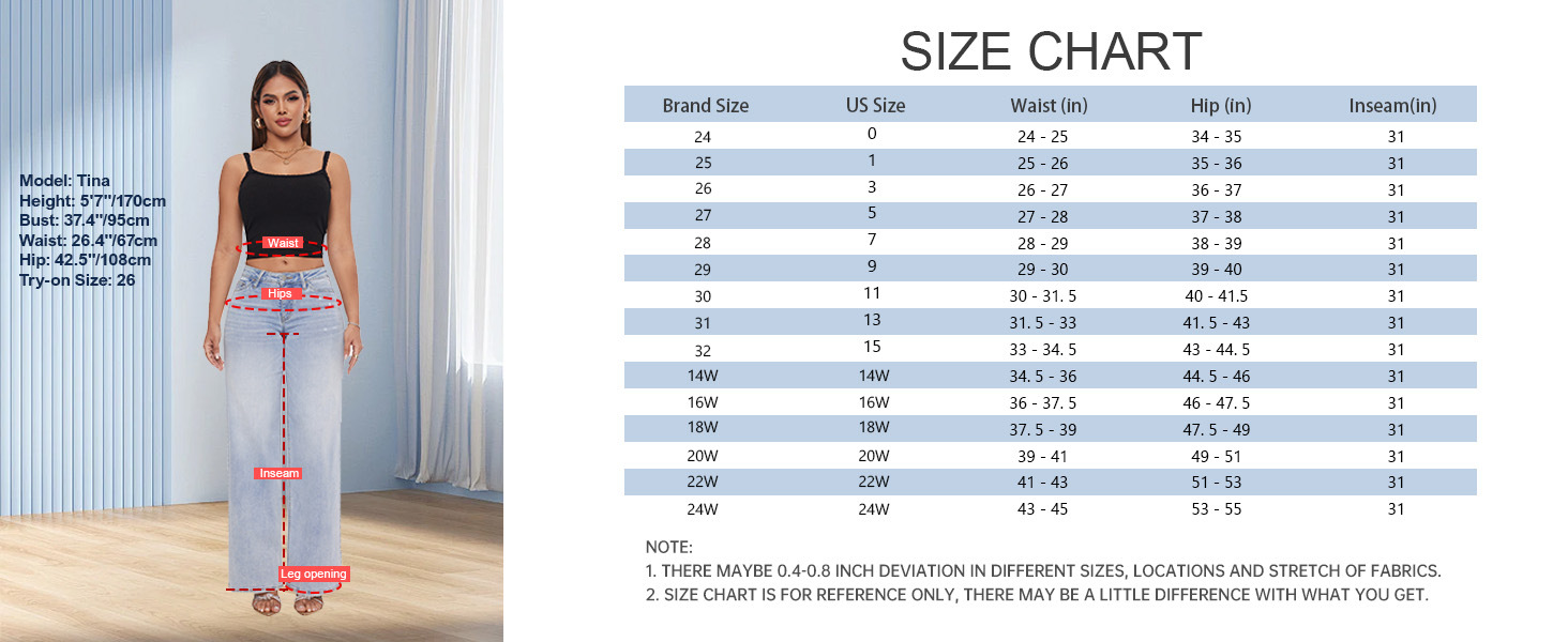 Women's High Elastic Butt-Lifting Mid-Waist Wide-Leg Denim Jeans