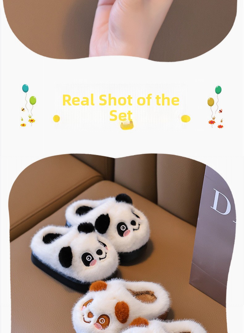 Cartoon Plush Cotton Slippers