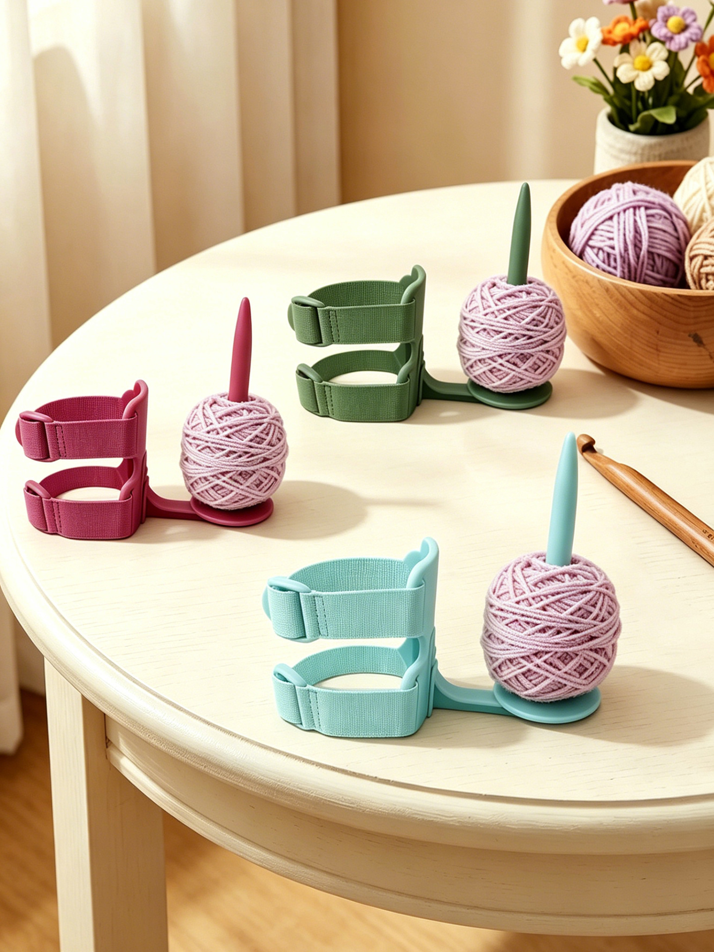 Arm-Worn Yarn Holder
