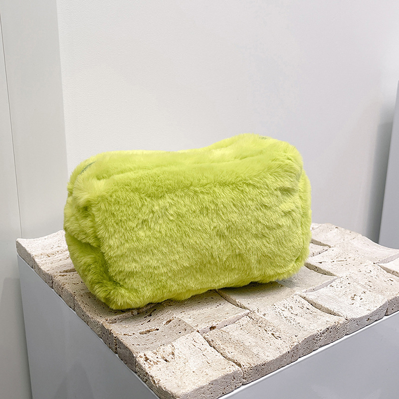 Large Capacity Soft Plush Cosmetic Storage Bag
