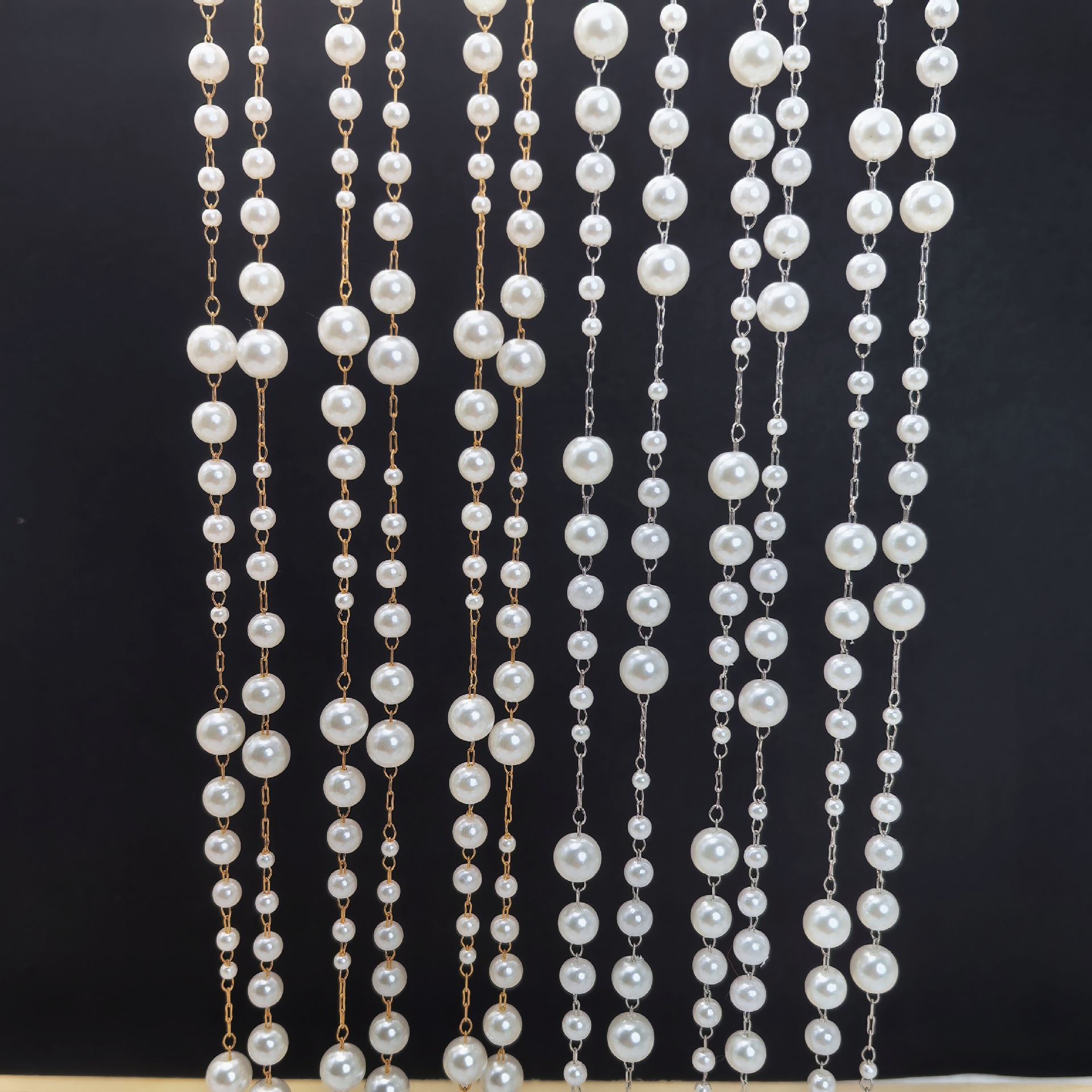 DIY Starry Pearl Chain Versatile Accessory for Earrings Hairpin and Eyeglass Chain