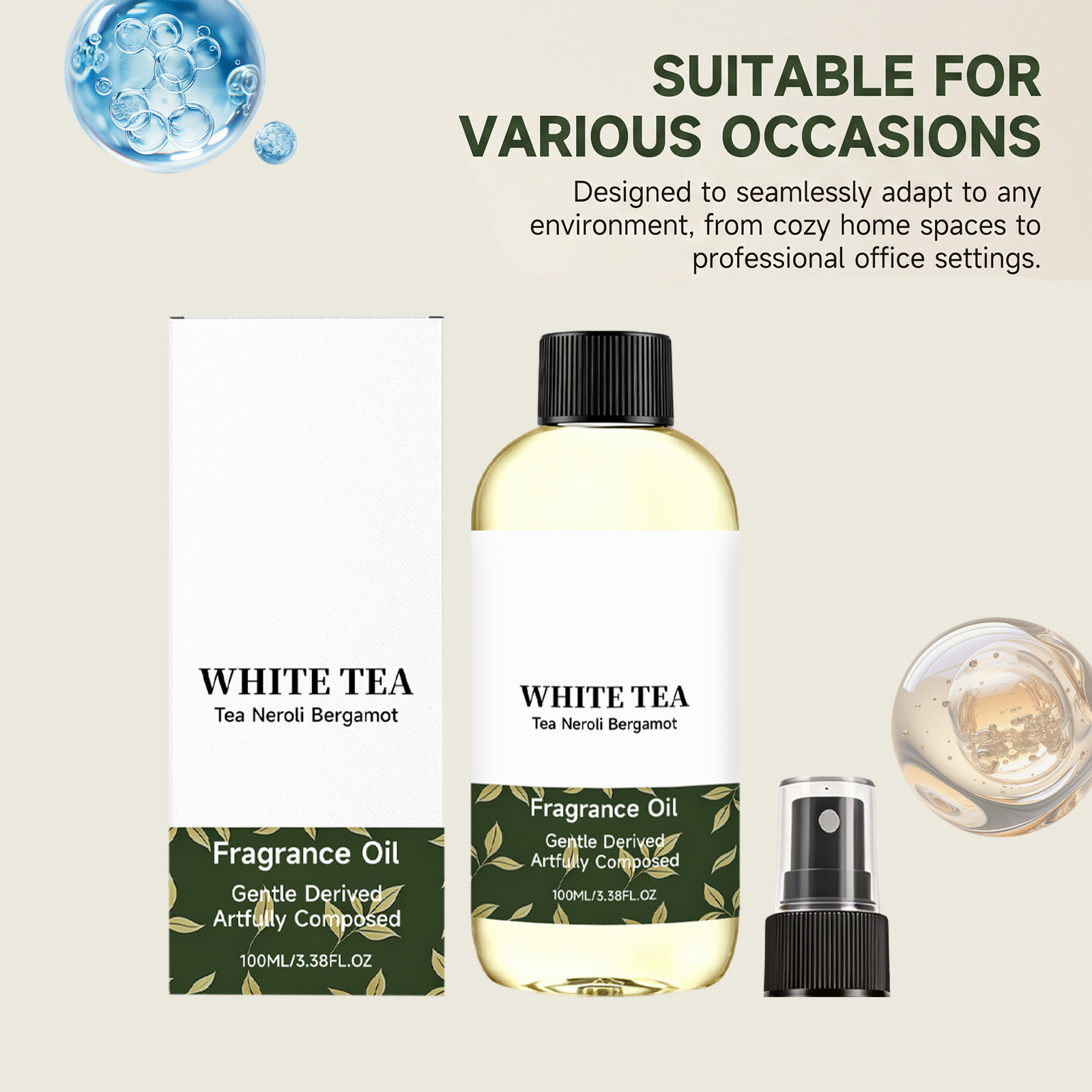 White Tea Aromatherapy Body Oil