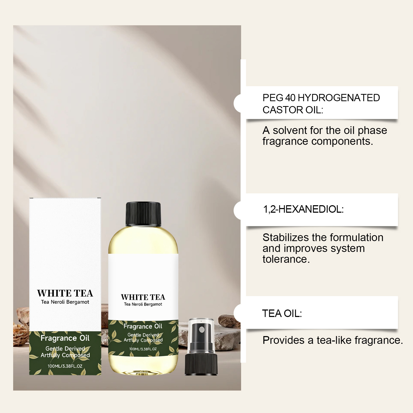 White Tea Aromatherapy Body Oil