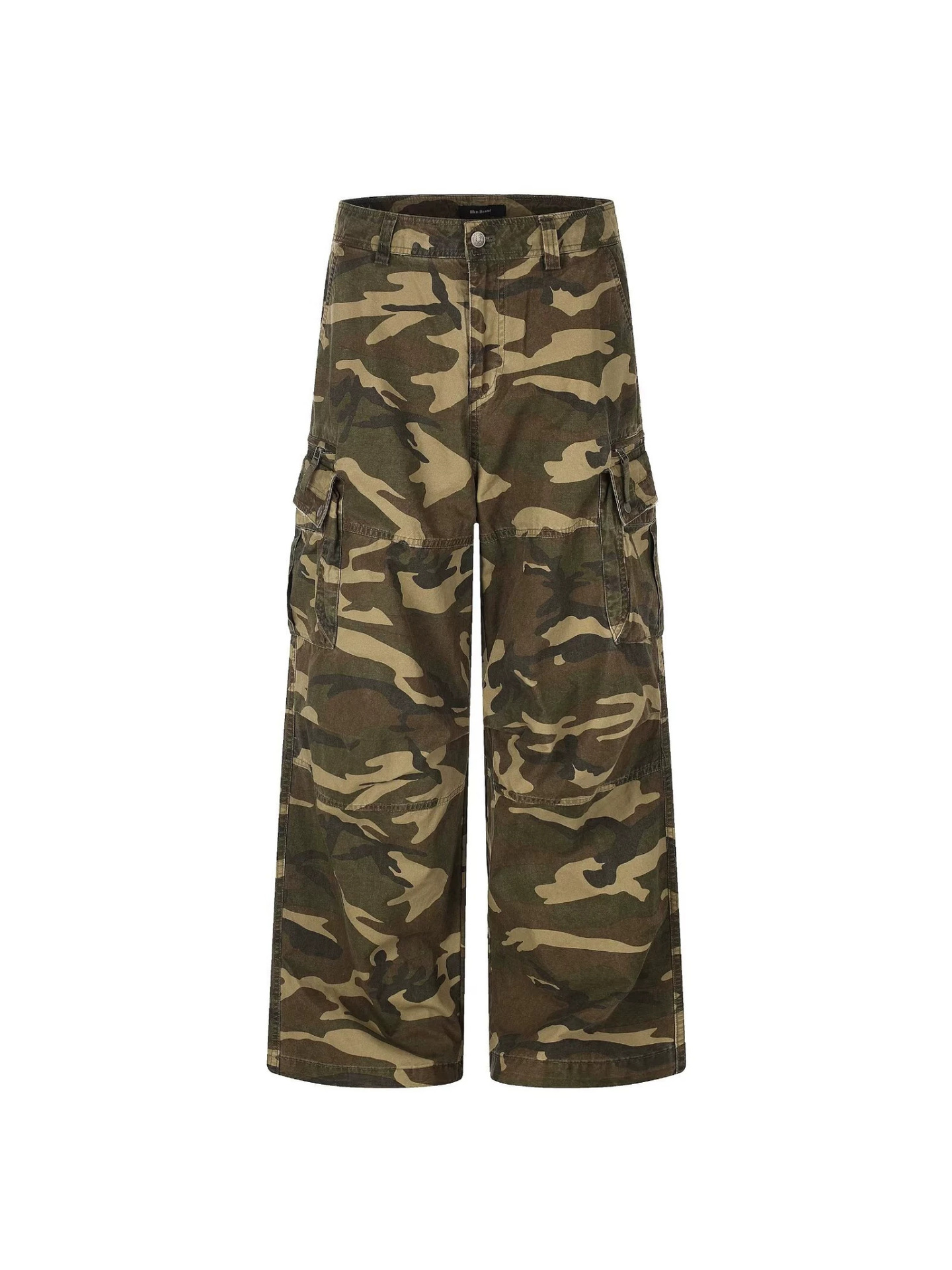 Men's Vintage Camo Print Straight Leg Casual Pants