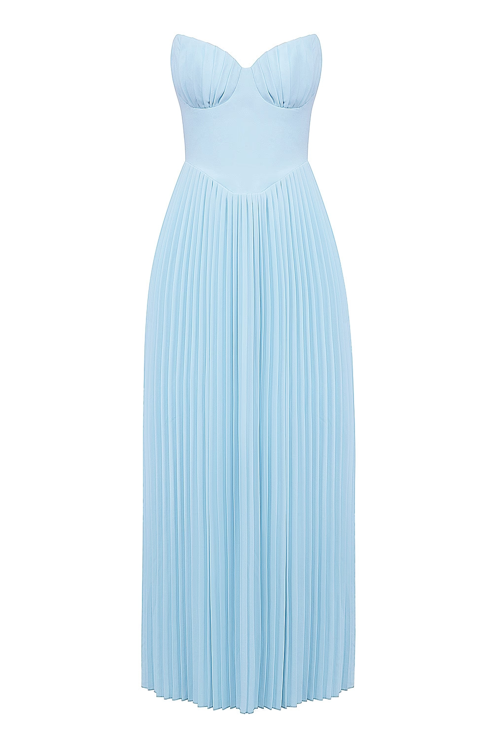 Off-Shoulder Backless Ruched High-Waist Long Dress