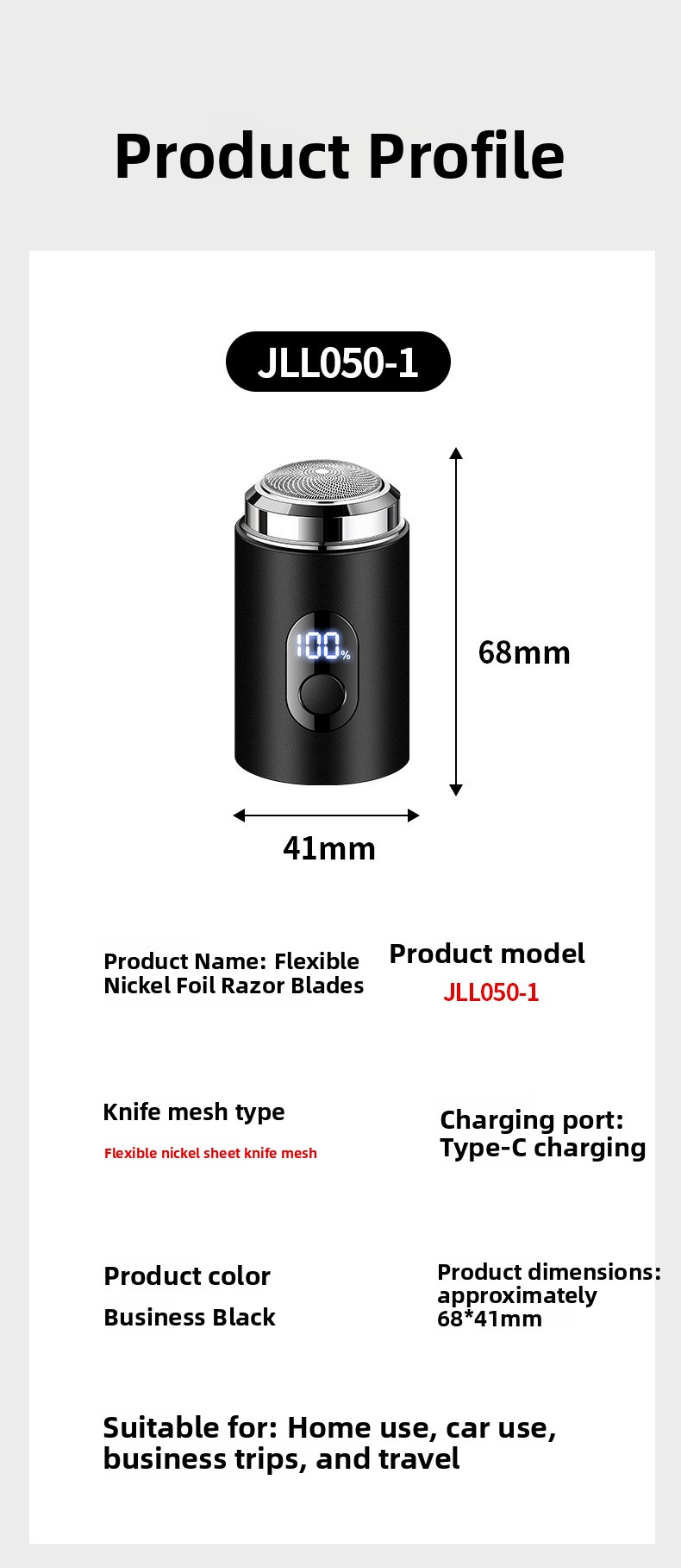 Men's electric shaver