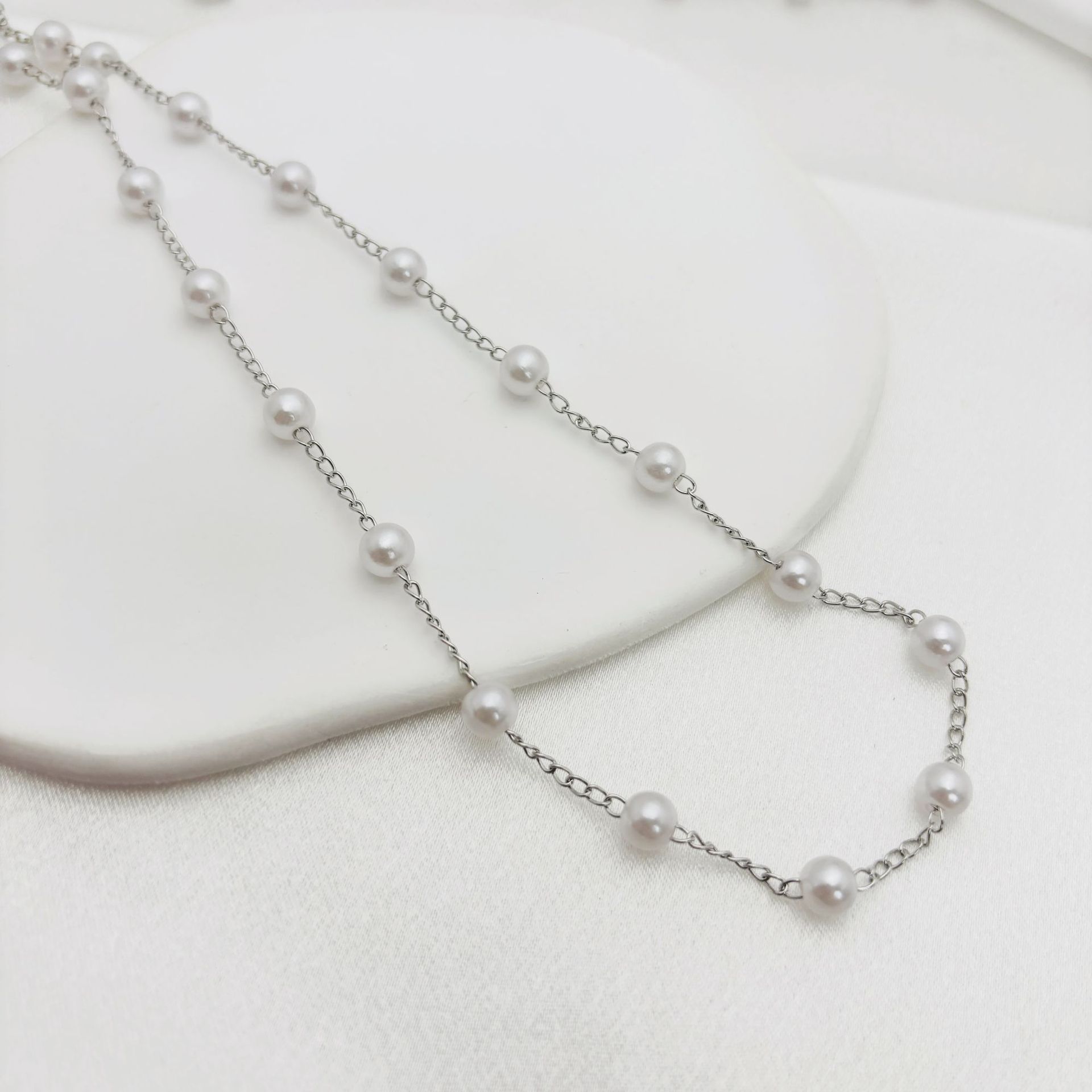 DIY Starry Pearl Chain Versatile Accessory for Earrings Hairpin and Eyeglass Chain