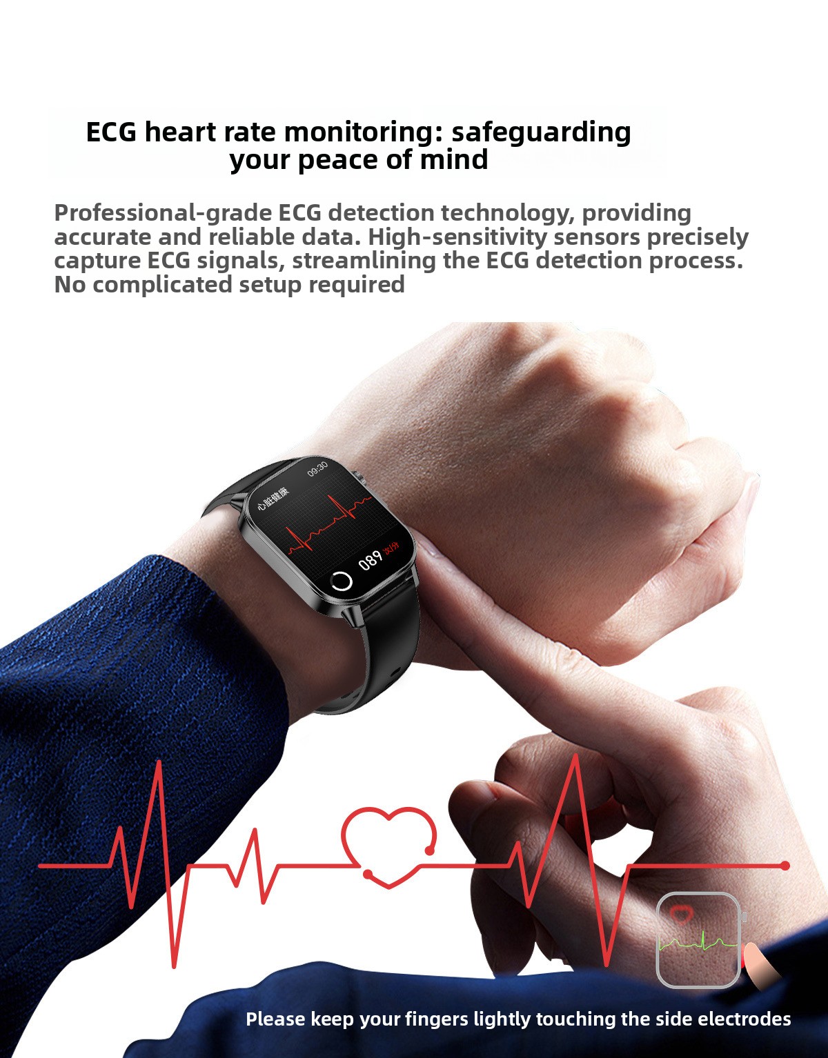 Smart Watch with ECG Health
