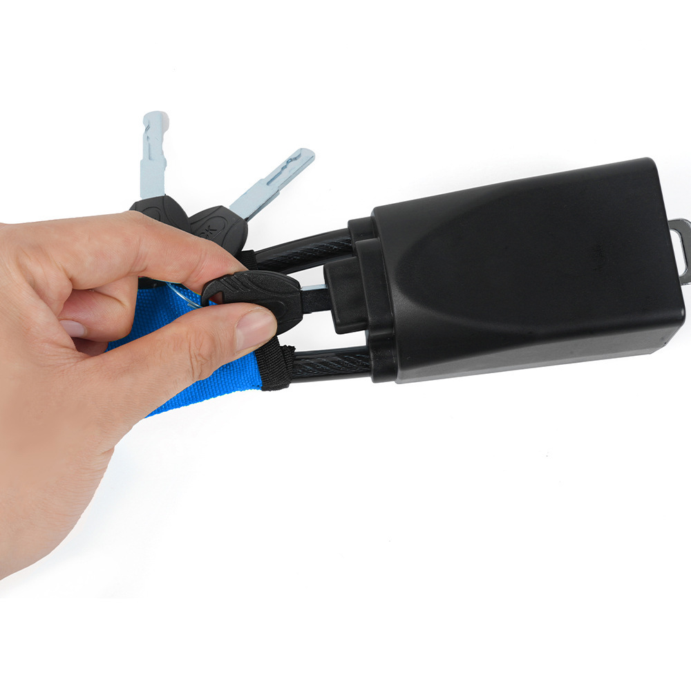 Retractable Car Steering Wheel Anti-Theft Cable Lock with Buckle