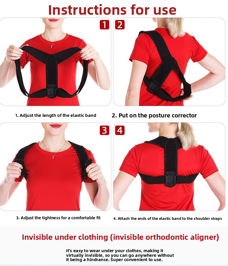 Adjustable Back Support Belt, Low-Profile Under Clothing