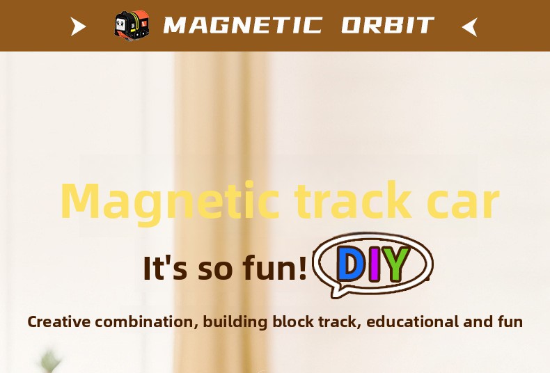 Electric Magnetic Tile Train Set, Building Block Track Toy for Kids