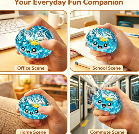 Slow Rising TPR Squeeze Toy, Ghost, Shark and Dumpling Styles