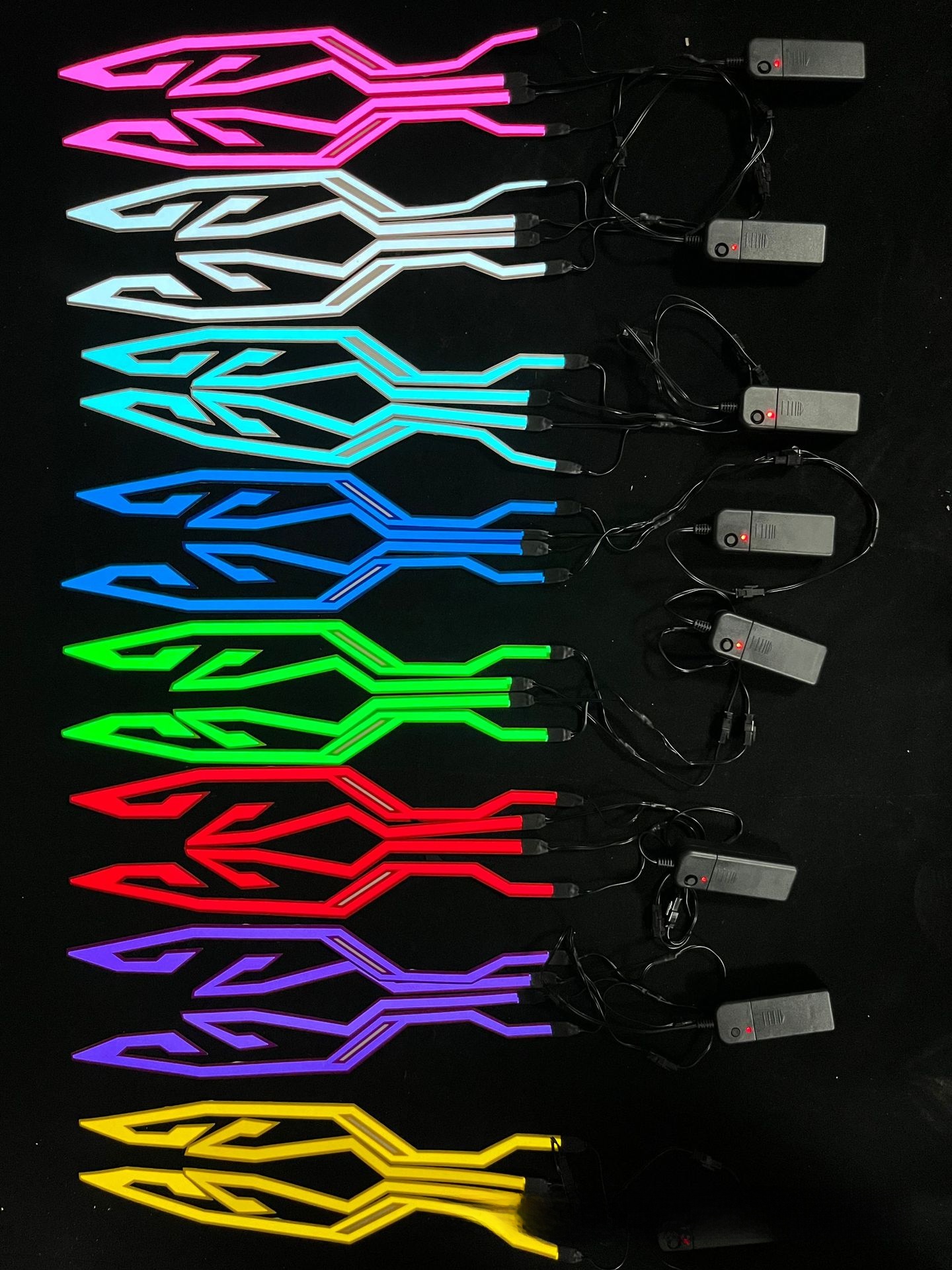 Self-Adhesive EL Light Strip for Motorcycle Helmets
