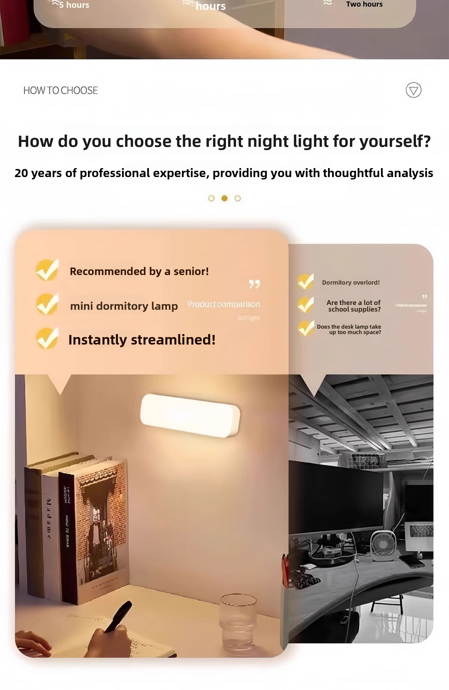 Magnetic Rechargeable 3-Color Dimmable Night Light