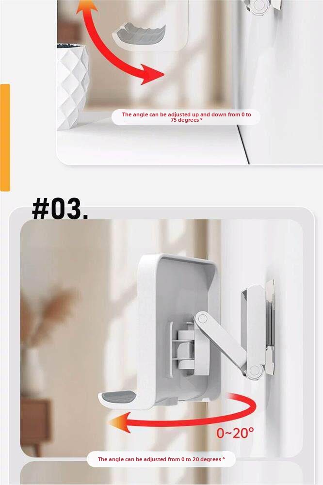 Wall-mounted mobile phone rack
