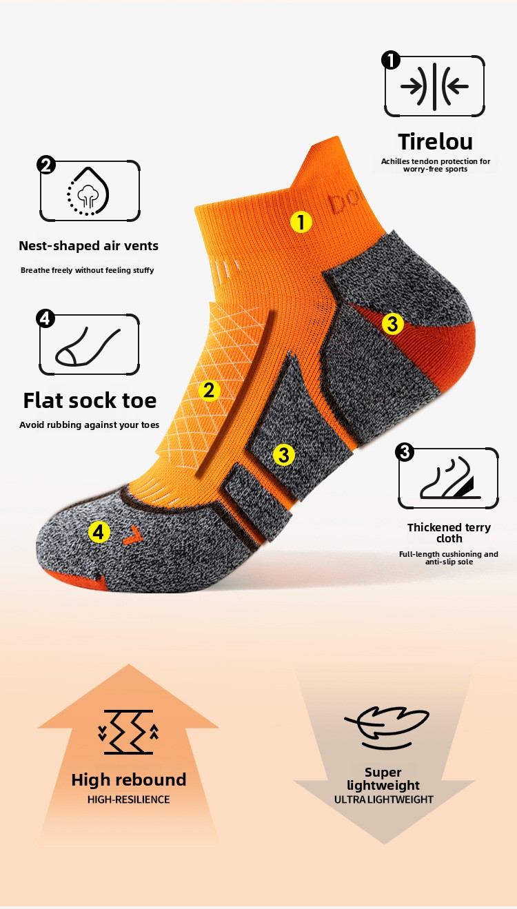 Men's and Women's Quick-Dry Thick Running Socks