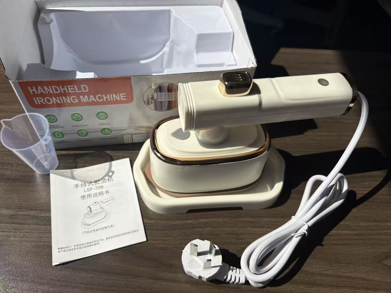 2-in-1 Foldable Handheld Garment Steamer and Iron, Portable Mini Travel Steamer