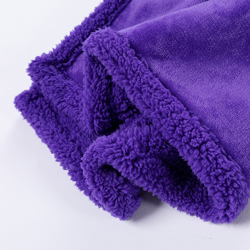 Reversible Flannel and Sherpa Pet Blanket with Lining Layer