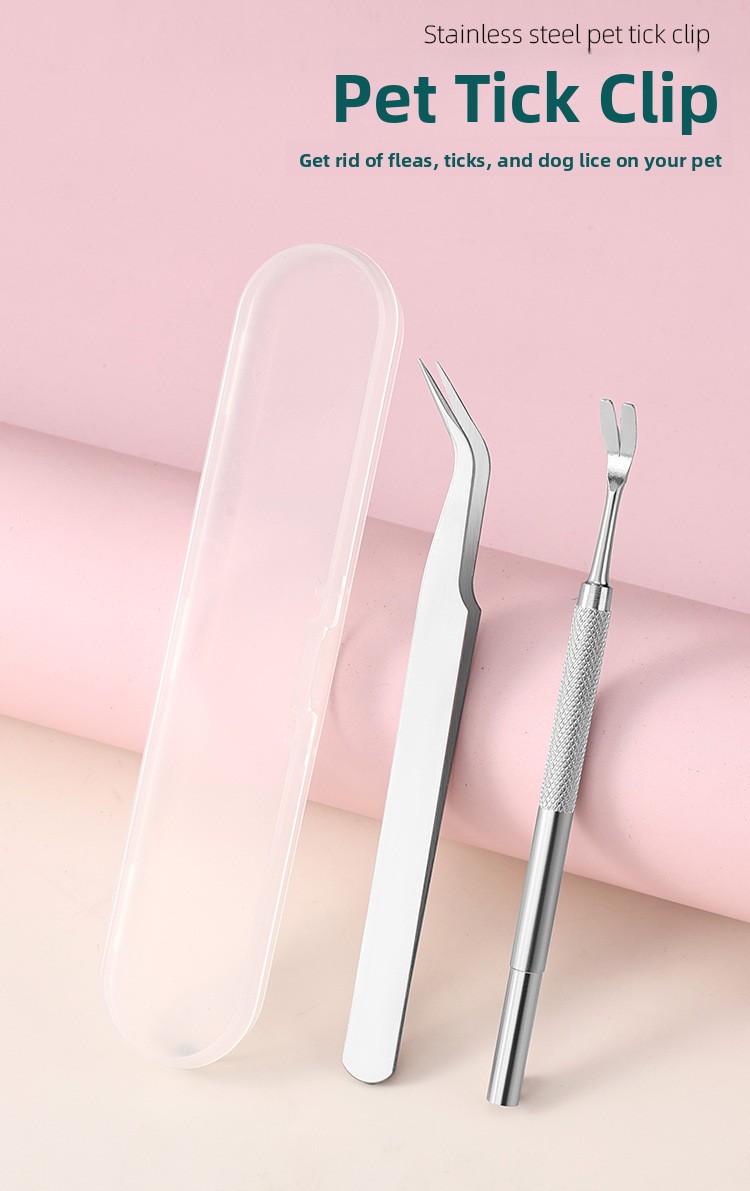 Stainless Steel Tick Removal Tool for Dogs and Cats