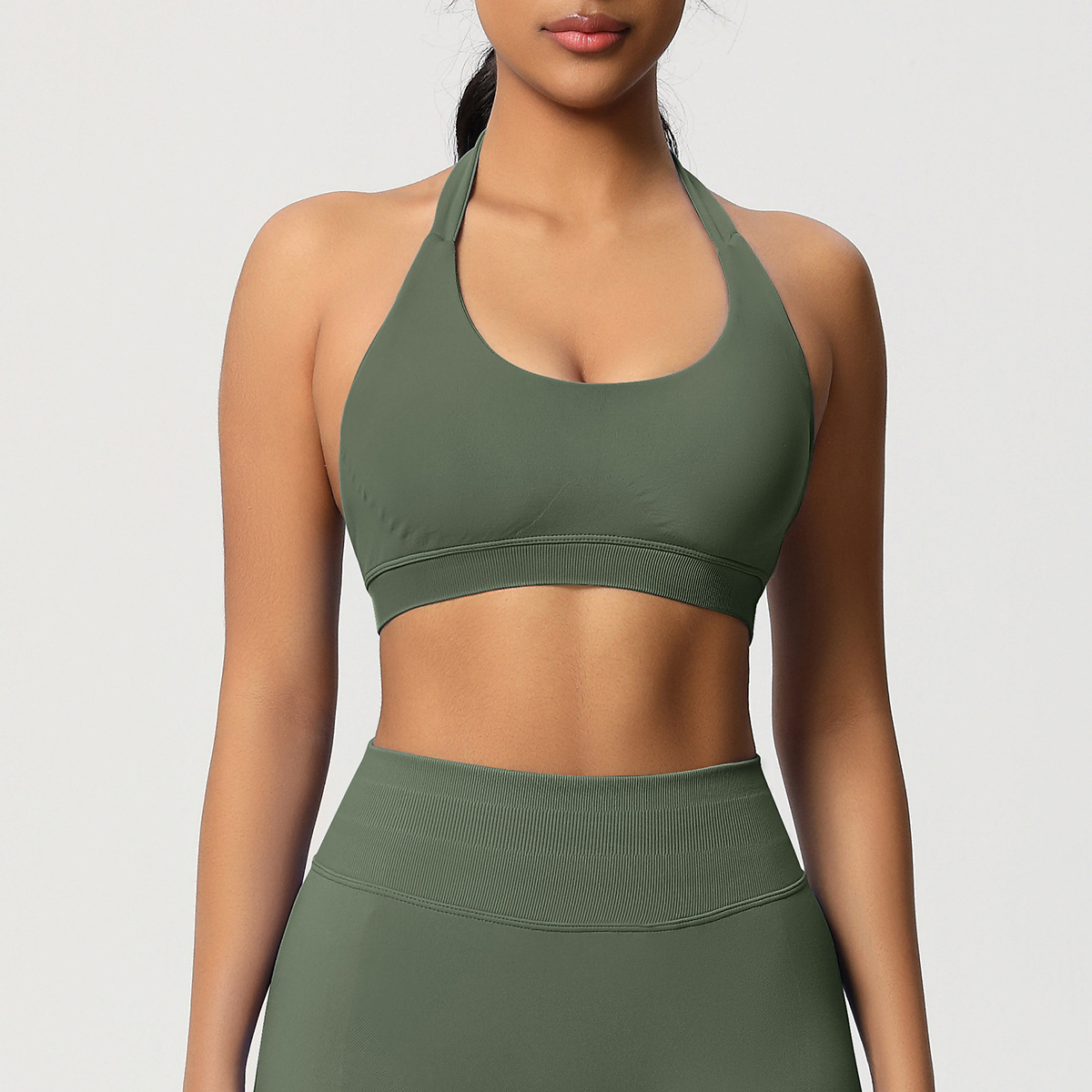 Women's Seamless Sports Bra and Leggings Set