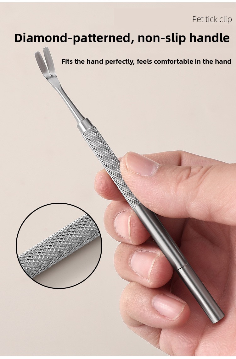Stainless Steel Tick Removal Tool for Dogs and Cats