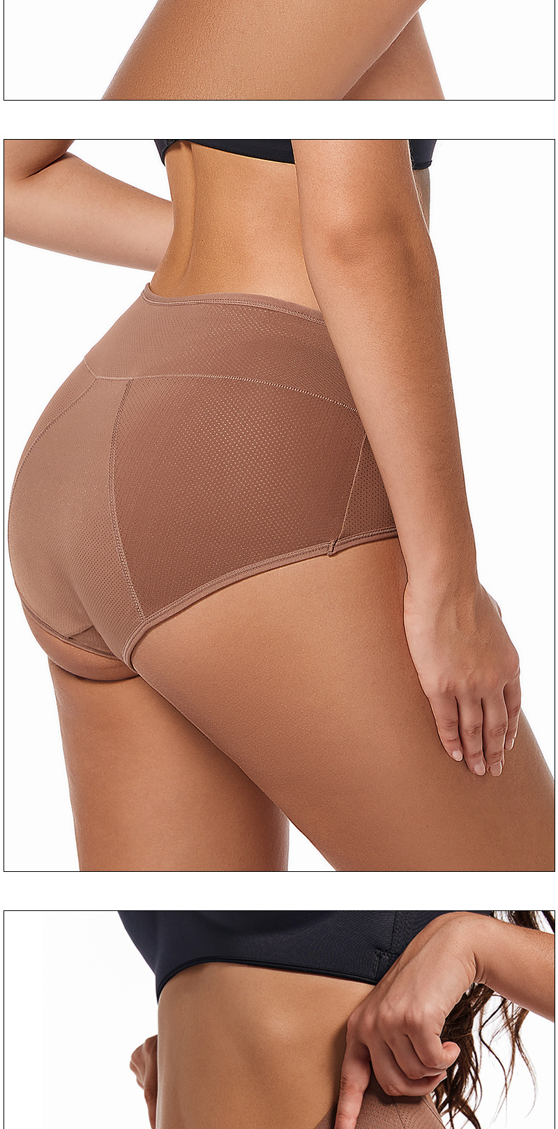 3-layer absorbent breathable period panties for women