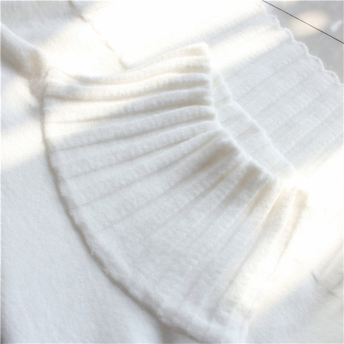 Women's Core-Spun Yarn Turtleneck Knit Sweater, Slim Fit
