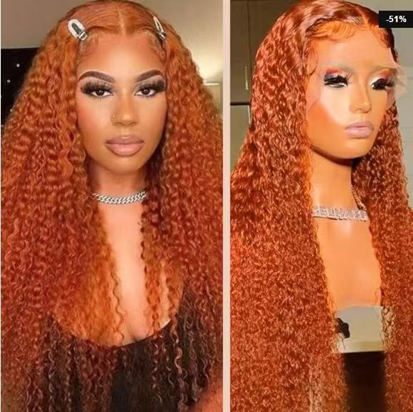 13x4 Lace Front Long Curly Wig, Middle Part, 20 to 40 Inch