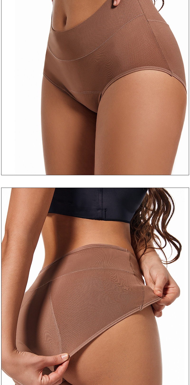 3-layer absorbent breathable period panties for women